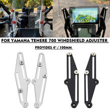 Motorcycle accessories silver black windshield bracket For YAMAHA TENERE 700 T700 T 700 windshield adjuster tenere 700 T7 2020 2024 - buy cheap