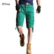 ZYYong-pantalones cortos tácticos para hombre, Shorts masculinos de algodón, informales, transpirables y holgados, de verano, 12 colores 2024 - compra barato