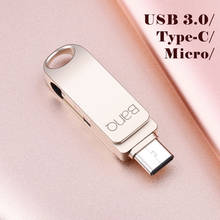 BanQ C80 Type-C/Micro/USB 3.0 Three-in-one USB Flash Drive 32GB Metal Pen Drive Key 64GB Type C High Speed Pendrive Stick 16GB 2024 - buy cheap