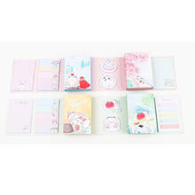 1pack/lot Cute Fold Peach Hamster Office School Supplies Sticky Notes Planner Stickers 2024 - buy cheap