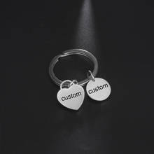 Lemegeton Personalized Custom Name Keychain Handwriting Key Chain Family Keyring  Boyfriend Girlfriend Gift Key Holder Charms 2024 - buy cheap