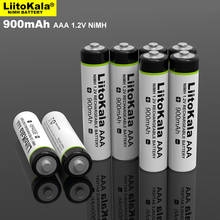 Аккумуляторные батарейки LiitoKala, 1,2 в, 900 мАч, Ni-MH, 1,2 в 2024 - купить недорого
