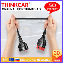 50pcs / lot Original THINKCAR OBD Extension Cable for thindiag /Easydiag 3.0/Mdiag/Golo Main OBD2 Extended Connector 16Pin 2024 - buy cheap