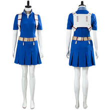 Fantasia para cosplay de my hero academia todoroki shouto, traje com saia e top, para meninas 2024 - compre barato