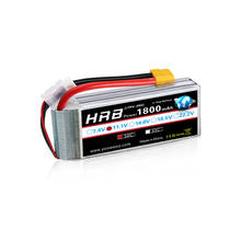 HRB-batería LiPo 3S de 11,1 V, 1800mah, 50C con conector XT60 para coche, camión, Skylark, M4-FPV250, avión, helicóptero, UAV, FPV 2024 - compra barato