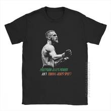 Conor McGregor-Camiseta de algodón 100% para hombre, camisa con citas de agradecimiento, Vintage, cuello redondo, ropa de verano 2024 - compra barato