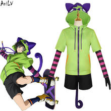 AniLV-Disfraz de Anime japonés SK8 the Infinity SK EIGHT MIYA, Sudadera con capucha, pantalones cortos, guantes de manga corta, conjunto de uniforme 2024 - compra barato