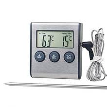 Termômetro eletrônico de alimentos, churrasco, display digital, churrasco tp700, termômetro higrômetro s8l4 2024 - compre barato