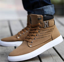 1 par Primavera Outono Sapatos Quentes Homens Sapatos Tenis masculino Masculino dos homens Confortáveis Sapatos Casuais Sapatos de Lona Botas PA871485 2024 - compre barato