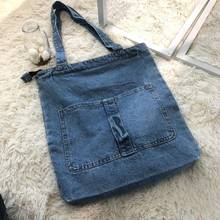 Vintage Women Denim Handbags Large Capacity Ladies Eco Reusable Shopping Bag Girls Student Travel Shoulder Bags Casual Tote 2024 - buy cheap