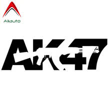 Aliauto Cretive Car Sticker AK-47 Adhesive Automobiles Motorcycles Accessories PVC Decal Waterproof Cover Scratches,17cm*5cm 2024 - buy cheap