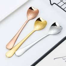 Stainless Steel Spoon Creative Heart Shape Spoon Coffee Stirring Spoon Christmas Gift Kitchen Accessories Tableware 2024 - buy cheap