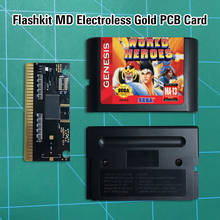 World Heroes - Flashkit MD, tarjeta PCB dorada sin electrodos, Cartucho de juegos MD de 16 bits para consola MegaDrive Genesis 2024 - compra barato