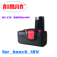 2021 nova 18v 9.8ah ni-mh bateria recarregável ferramenta elétrica para bosch 18v bateria bat025 bat026 bat180 bat181 bat189 gsr 18ve-2 psr 2024 - compre barato