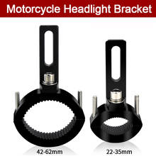 Motorcycle Headlight mount Bracket Adjustable 22-32mm Bumper Mount Clamp led light bracket holder support de phare moto 42-62mm 2024 - buy cheap