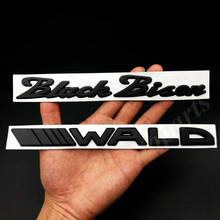 Emblema de puerta trasera de coche, pegatina de Metal, estilo Bison, walkie, color negro, 2 uds. 2024 - compra barato