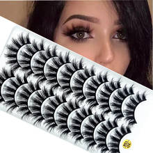 Multi-style 5/10 Pairs Soft Mink Hair False Eyelashes Handmade Wispy Fluffy Long Lashes Natural Eye Makeup Tools Faux EyeLashes 2024 - buy cheap