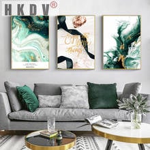 HKDV Abstract Geometry Canvas Impressionist Wall Art Print Poster Modern Stray Painting Picture Livinfg Room Home Decoration 2024 - buy cheap