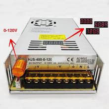 480W 4A 0-120V Adjustable Switching Power Supply HJS-480-0-120 DC voltage regulated SMPS with Digital Display 110/220VAC 2024 - compre barato