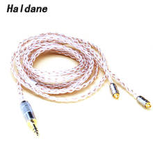 Haldane 1.2 Meter 5N Copper Silver Mix 2.5m TRRS/3.5mm/4.4mm Balanced 8 Core MMCX Headphone Upgrade Cable for SE215 SE846 SE535 2024 - buy cheap