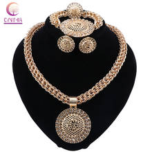 CYNTHIA Women Jewelry Sets Gold color Fashion Necklace Earrings Set Dubai Bridal Fashion Party Wedding African Beads Accessories 2024 - buy cheap
