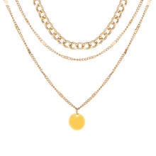 12 шт./лот многослойное ожерелье с подвеской для женщин модное ожерелье оптовая продажа 2024 - купить недорого