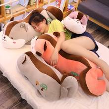 Almohada de felpa de ardilla suave para niños, cojín de animales de dibujos animados de tres colores, almohada para dormir de muñeca, regalo de cumpleaños 2024 - compra barato