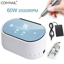 Pro Nail Manicure Machine 60W with LCD Display Mill for Manicure Nail Drill No Heat 35000RPM Handpieces Cutters for manicure 2024 - buy cheap