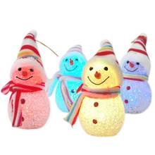 Cool Christmas Flashing  Xmas Tree Hanging Snowman Doll Lighting Festival Decoration Gift New Year Ornament 2024 - buy cheap