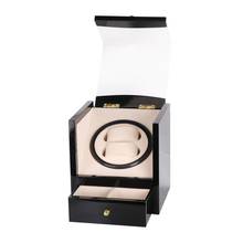 Devanadera de reloj automática con enchufe ee.uu./UE/AU/Reino Unido para soporte de caja de reloj mecánico mostrar el almacenamiento de joyas caja de relojes pintura de alto brillo 2024 - compra barato