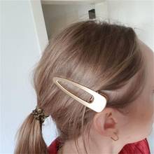 Fashion Full Metal Hair Pins Clip Sweet Headwear Brushed Metal HairPins Hair Jewelry Accessories 2024 - buy cheap