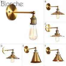 Blonche Antique Bronze Small Wall Lamp Wall Sconce Light Retro Industrial Gold Lighting for Bar Coffee Decor E27 Vintage Fixture 2024 - buy cheap