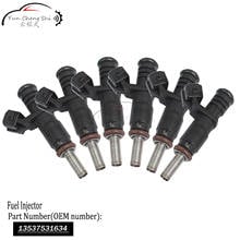 6 Pcs/Lot 100%  tested Fuel Injectors nozzle injection  7531634 13537531634  FOR BMW E60 530xi 328i 2024 - buy cheap