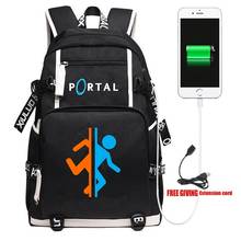 New Game PORTAL 2 School Backpack Men Women Laptop Travel Shoulder Bag Cosplay Cartoon Gamer Fans Work Casual Bags Gift 2024 - buy cheap