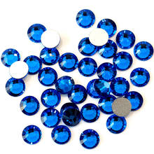 SS3-SS34 Capri azul para uñas, diamantes de imitación brillantes, cristal de Strass, piedras para uñas para decoración artística de uñas 3D H0938 2024 - compra barato