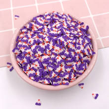 50g Purple Cake Canes Nail Art Decorations Polymer Clay Sprinkles For DIY Craft Slime Filler Phone Decor Tips 5mm Slices 2024 - buy cheap