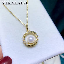 YIKALAISI 925 Sterling Silver Pendants Jewelry For Women 6-7mm Natural Freshwater Pearl Pendnats Necklaces Winding flower 2024 - buy cheap