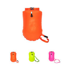 Highly Visible Safety Buoy Bag PVC Inflatable Waterproof Open Water Swimming Training Dry Storage Bag 2024 - buy cheap