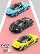 McLaren-supercoche de aleación de caballos dobles para niños, vehículo de juguete de simulación exquisita, escala 1:32, modelo P1 2024 - compra barato