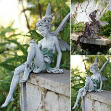 1pc tudor e turek sentado estátua de fadas jardim ornamento resina artesanato paisagismo quintal decoração casa jardim ao ar livre 2024 - compre barato
