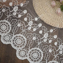 3yards/lot floral white lace trim DIY Crafts Sewing Suppies Decoration Accessories For Garments Wedding dresses lace fabric 2024 - buy cheap