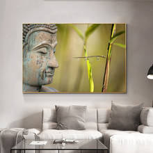 Large Size Religious Buddha Statue Poster Wall Art Canvas Painting Abstract Picture HD Print For Living Room And Temple Decor 2024 - buy cheap