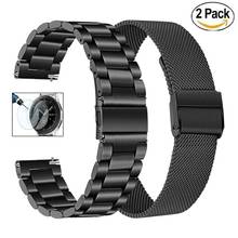 Milanese loop strap For Samsung Galaxy watch 3 45mm 41mm/Active 2 4642mm Gear S3 Frontier 20mm 22mm bracelet Huawei GT/2/2e band 2024 - buy cheap