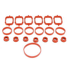 20Pcs Rubber Intake Inlet Manifold Seal Gasket Repair Kit 11617790198 11612246949 For BMW E87 E46 E90 E91 E92 E93 E39 E60 M57 2024 - buy cheap
