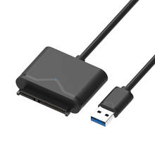 Hannord-Cable USB 3,0 a SATA de 22 Pines, convertidor para disco duro HDD SSD de 2,5/3,5 pulgadas, compatible con 12TB 2024 - compra barato