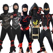 Disfraz de Ninja para niños, traje de fiesta de Anime japonés, juego de Ninja Assassin, para Halloween 2024 - compra barato