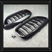 2 piece For 5 series G30 G38  kidney grille ABS material Carbon look Replacement Front Racing Grill grille 2018-IN 2024 - buy cheap