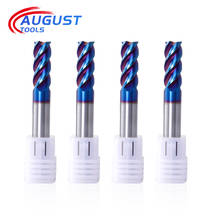 Augusttools Cutting HRC65 4 Flute freze ucu Metal Alloy Carbide Milling Tools Tungsten Steel Milling Cutter End Mill 10mm 12mm 2024 - buy cheap
