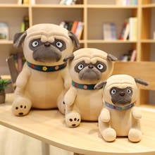 25cm/30cm Kawaii Pug Dog Plush Toy Stuffed Animals Plushie Shar Pei Pillow Toys for Girls Kids Birthday Gifts Xmas Present 2024 - buy cheap