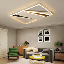 Lustre moderno de led para sala de estar, atmosfera simples, personalidade criativa, novo lustre retangular para corredor 2024 - compre barato